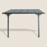 Pergola adossée alu ajustable 3,05x3,14m + Ancrage offert X-METAL
