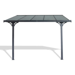 Pergola adossée alu ajustable 3,05x3,14m + Ancrage offert X-METAL