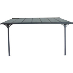 Pergola adossée en alu ajustable - 3,05x4,36m X-METAL