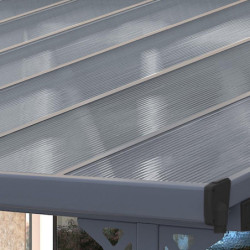 Pergola adossée en alu ajustable - 3,05x4,36m X-METAL