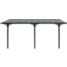 Pergola adossée ajustable en aluminium 3,05x5,57m X-METAL