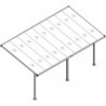 Pergola adossée ajustable en aluminium 3,05x5,57m X-METAL