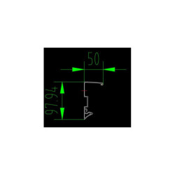 Pergola adossée ajustable en aluminium 3,05x5,57m X-METAL