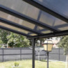 Pergola adossée ajustable en aluminium 3,05x5,57m X-METAL