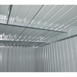 Abri en métal anthracite Skylight 5,64m² + kit d'ancrage X-Metal