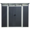 Abri de jardin métal 6,67m² Skylight anthracite + Ancrage X-METAL