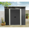 Abri de jardin métal 6,67m² Skylight anthracite + Ancrage X-METAL