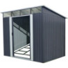 Abri de jardin métal 6,67m² Skylight anthracite + Ancrage X-METAL