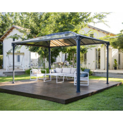 Pergola en alu et polycarbonate 430x295cm Martinique 4300 Palram - Canopia
