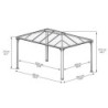 Pergola en alu et polycarbonate 430x295cm Martinique 4300 Palram - Canopia