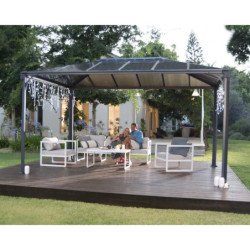 Pergola en alu et polycarbonate 430x295cm Martinique 4300 Palram - Canopia