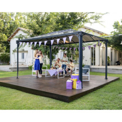 Pergola en alu et polycarbonate 430x295cm Martinique 4300 Palram - Canopia