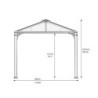 Pergola en alu et polycarbonate 430x295cm Martinique 4300 Palram - Canopia