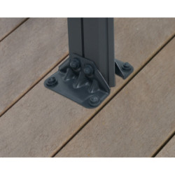 Pergola en alu et polycarbonate 309x309cm Milano 3000 - Palram® - Canopia