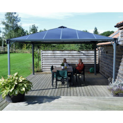 Pergola en alu + Toit polycarbonate 429x429cm Palermo 4300 Palram - Canopia