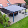 Pergola en alu + Toit polycarbonate 429x429cm Palermo 4300 Palram - Canopia