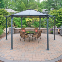 Pergola en alu et polycarbonate Monaco™ 450x390cm - Palram - Canopia