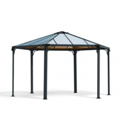 Pergola en alu et polycarbonate Monaco™ 450x390cm - Palram - Canopia