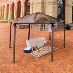 Pergola en alu et polycarbonate Monaco™ 450x390cm - Palram - Canopia