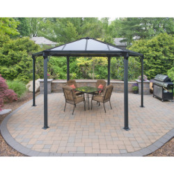 Pergola en alu et polycarbonate Monaco™ 450x390cm - Palram - Canopia