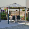 Pergola en alu et polycarbonate Monaco™ 450x390cm - Palram - Canopia