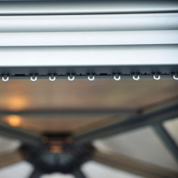 Pergola alu 359x414,5cm Roma Palram avec toit en polycarbonate