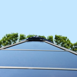 Pergola alu 359x414,5cm Roma Palram avec toit en polycarbonate