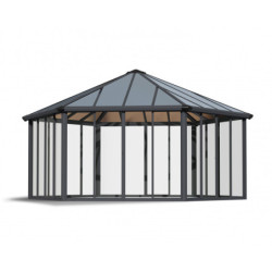 Pergola fermée en alu et polycarbonate 517x595cm Garda - Palram - Canopia