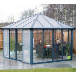 Pergola fermée en alu et polycarbonate 517x595cm Garda - Palram - Canopia