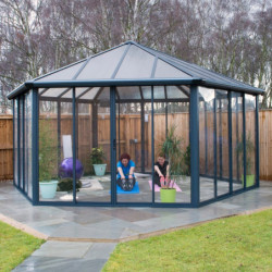Pergola fermée en alu et polycarbonate 517x595cm Garda - Palram - Canopia