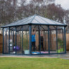 Pergola fermée en alu et polycarbonate 517x595cm Garda - Palram - Canopia