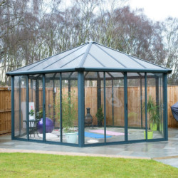 Pergola fermée en alu et polycarbonate 517x595cm Garda - Palram - Canopia