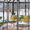 Pergola fermée en alu et polycarbonate 517x595cm Garda - Palram - Canopia