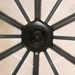 Pergola fermée en alu et polycarbonate 517x595cm Garda - Palram - Canopia