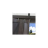 Rideaux occultants en polyester gris pour pergola 3x3m Verona  SOJAG
