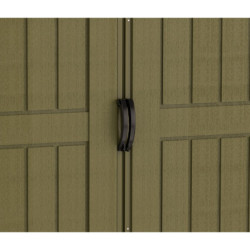 Abri jardin PVC WoodStyle Premium 10,56m² + Kit fondation Duramax