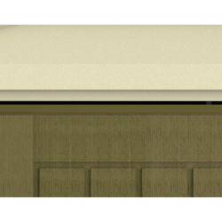 Abri jardin PVC WoodStyle Premium 10,56m² + Kit fondation Duramax