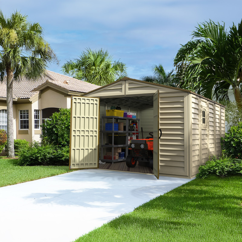 Abri de jardin en PVC WoodStyle Premium 13,12m² - Duramax