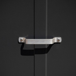 Abri à vélos en métal Sesame 1500L anthracite 1,41m² TRIMETALS