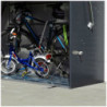 Abri à vélos en métal Sesame 1500L anthracite 1,41m² TRIMETALS