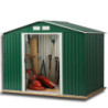 Abri de jardin en métal vert pin 262x182xH.191cm - DURAMAX