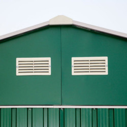 Abri de jardin en métal vert pin 7,81m² de DURAMAX