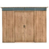 Abri en métal imitation bois Skylight à toit plat 4,84m² DURAMAX
