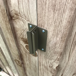 Abri de jardin en métal imitation bois 4,78m² sécurisé - Duramax