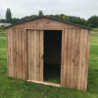 Abri de jardin en métal imitation bois 4,78m² sécurisé - Duramax