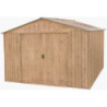 Abri de jardin en métal imitation bois naturel 7,75m² - DURAMAX