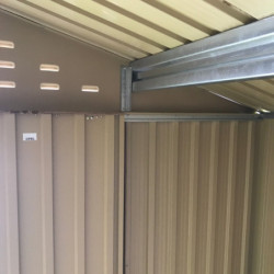 Abri de jardin en métal imitation bois naturel 7,75m² - DURAMAX