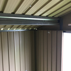 Abri de jardin en métal imitation bois naturel 7,75m² - DURAMAX