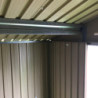 Abri de jardin en métal imitation bois naturel 7,75m² - DURAMAX