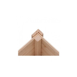 Abri en bois vitrifié gris 19mm 4.62m² Glücksburg 3 - Karibu